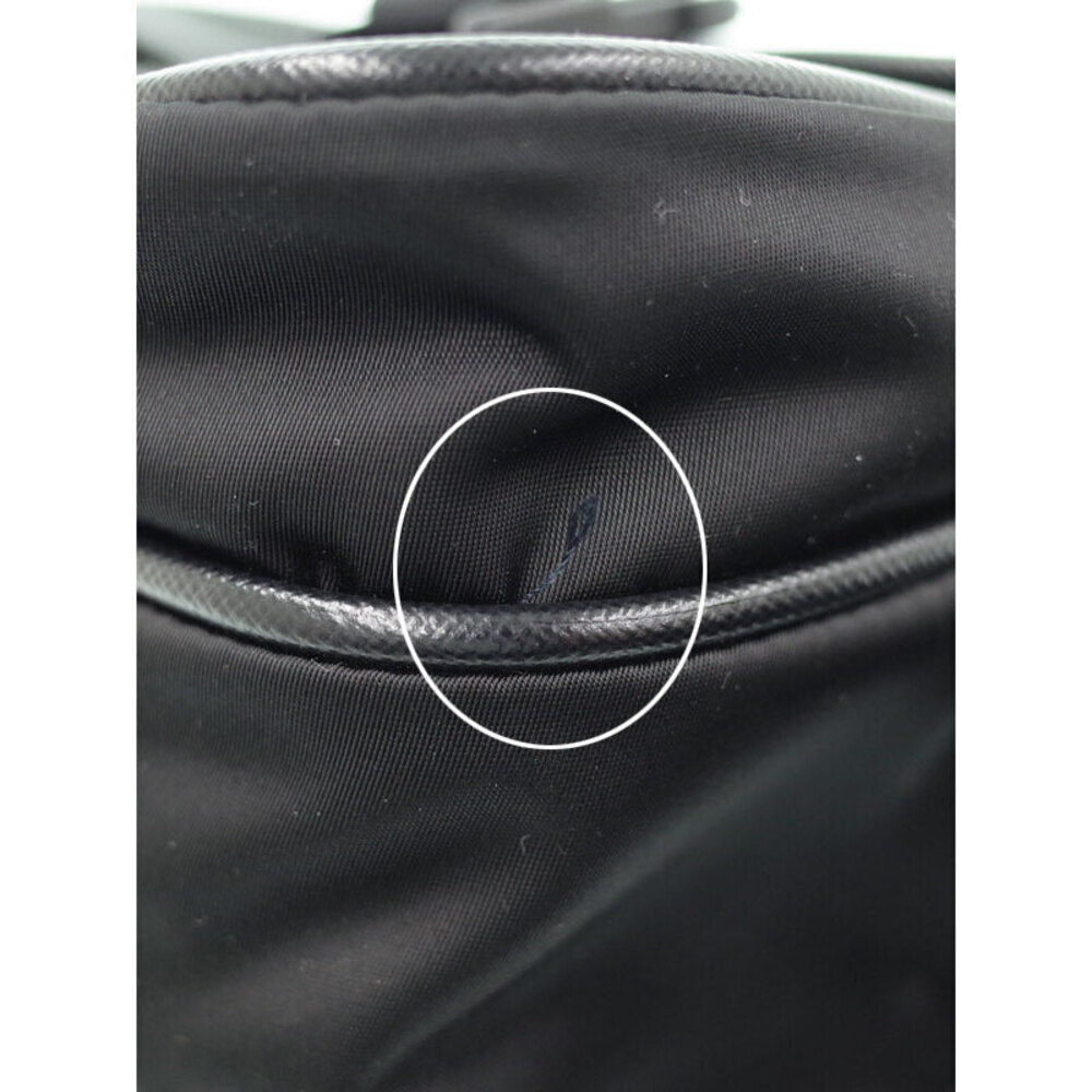 Prada Tessuto Black front flap Bag buckle Saffiano Messenger - Picture 9 of 9
